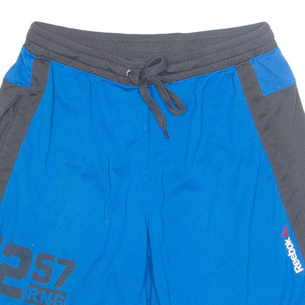 REEBOK Mens Sports Shorts Black Relaxed M W27