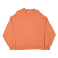 LEVI'S Mens Orange Cotton Blend Crew Neck M Sweatshirt Casual Pullover