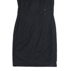 BOSS HUGO BOSS Womens Black Shift Polyester Sleeveless Knee Length L Workwear