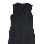 BOSS HUGO BOSS Womens Black Shift Polyester Sleeveless Knee Length L Workwear
