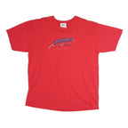 ME SPORT Mens Red Grandpa Graphic T-Shirt XL Short Sleeve Crew Neck Cotton