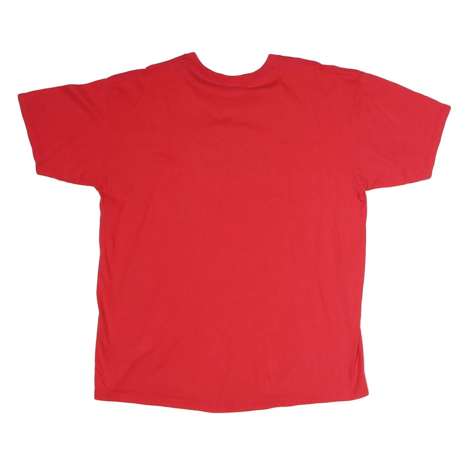 ME SPORT Mens Red Grandpa Graphic T-Shirt XL Short Sleeve Crew Neck Cotton