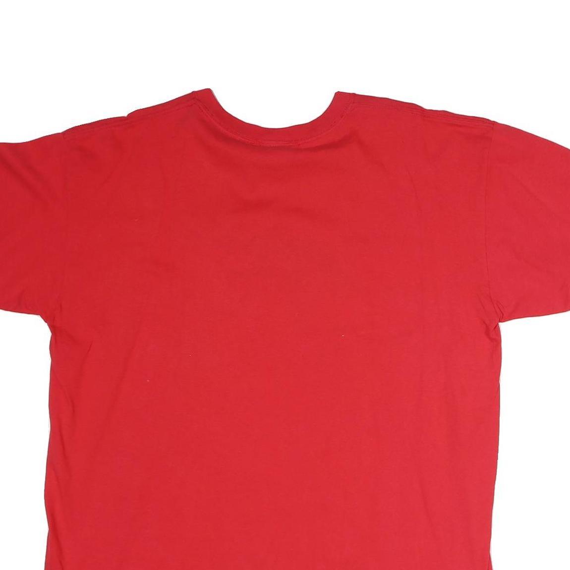 ME SPORT Mens Red Grandpa Graphic T-Shirt XL Short Sleeve Crew Neck Cotton