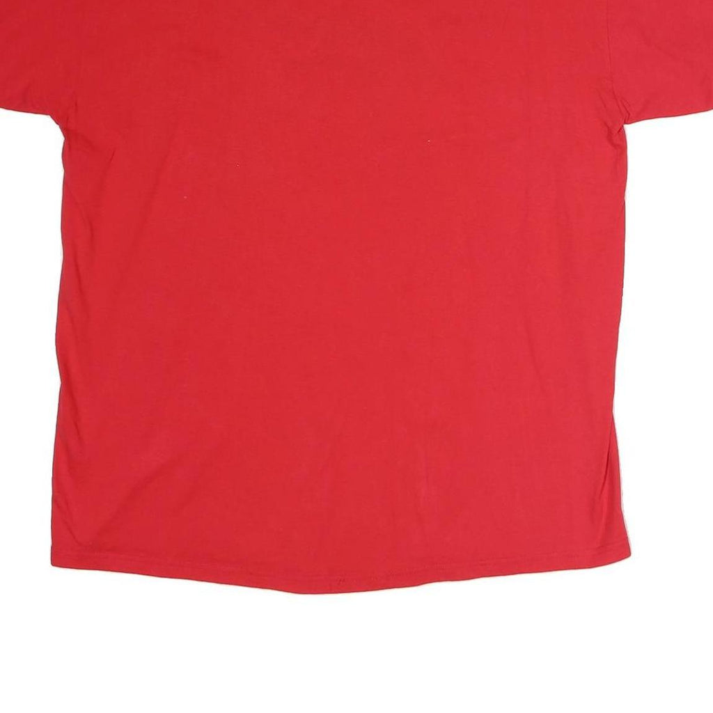 ME SPORT Mens Red Grandpa Graphic T-Shirt XL Short Sleeve Crew Neck Cotton