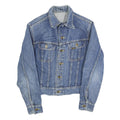 LEE Womens Blue Denim Jacket XS Cotton Classic Button Closure Casual Wear