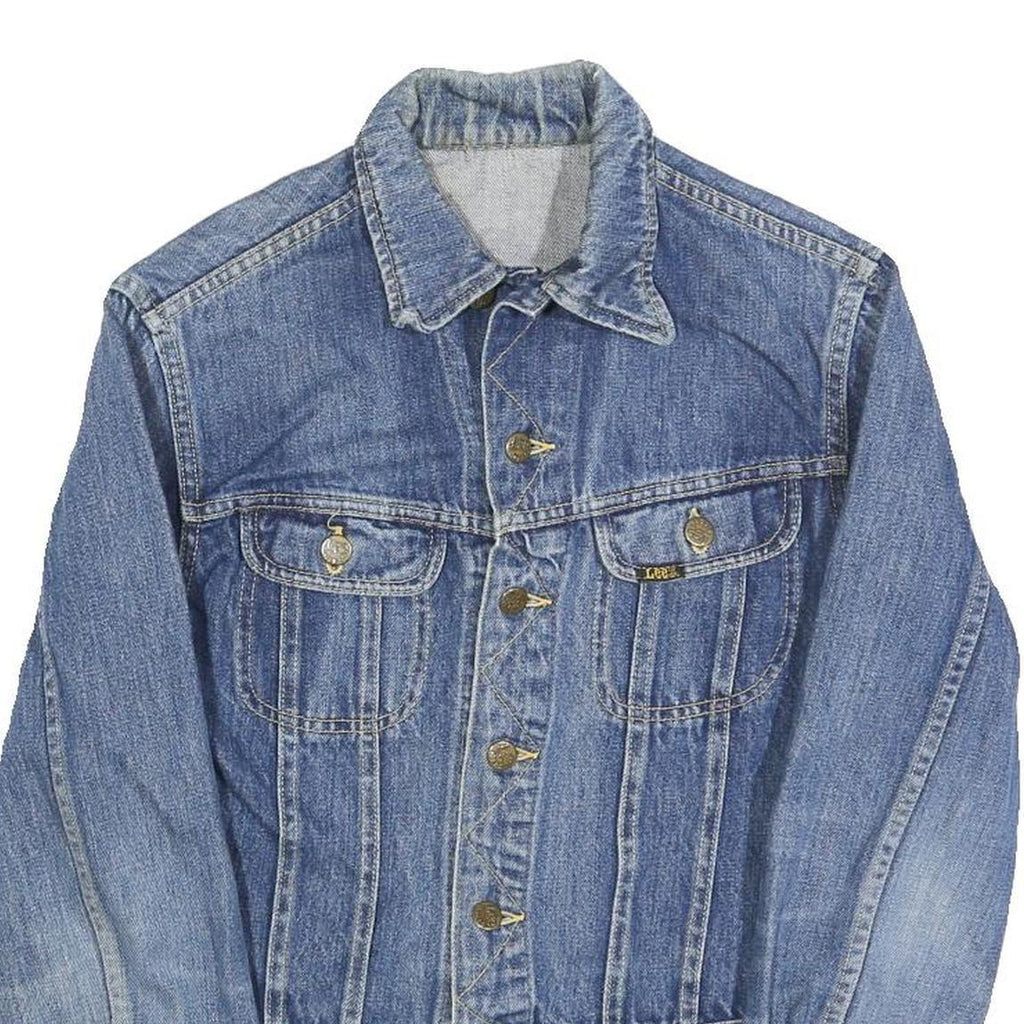 LEE Womens Blue Denim Jacket XS Cotton Classic Button Closure Casual Wear
