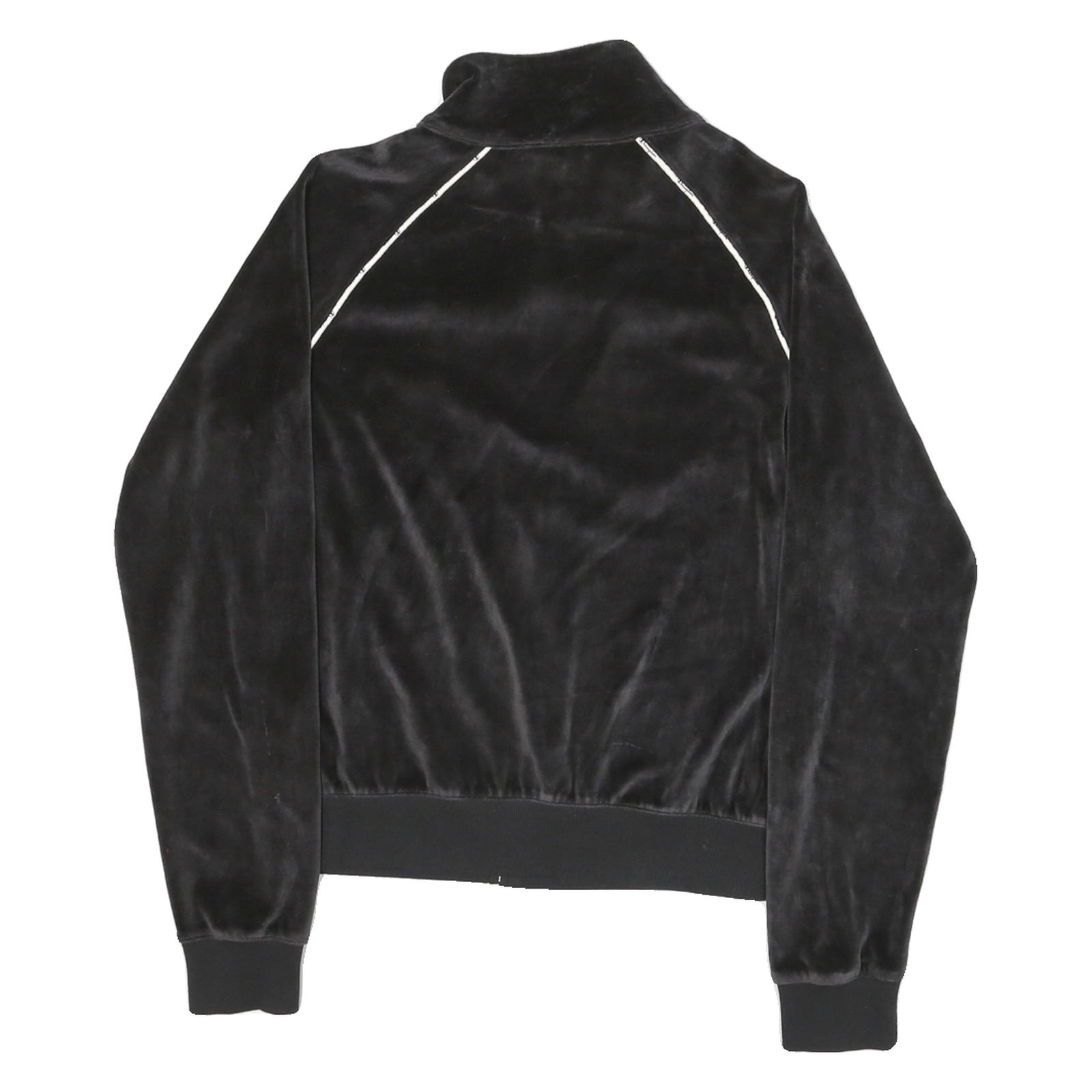 CHAMPION Womens Black Zip Jacket M Polyester Blend Plain Sports Casual Track