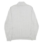 NAUTICA Mens Grey Plain Pullover Jumper 2XL Cotton Crew Neck Casual Knitwear