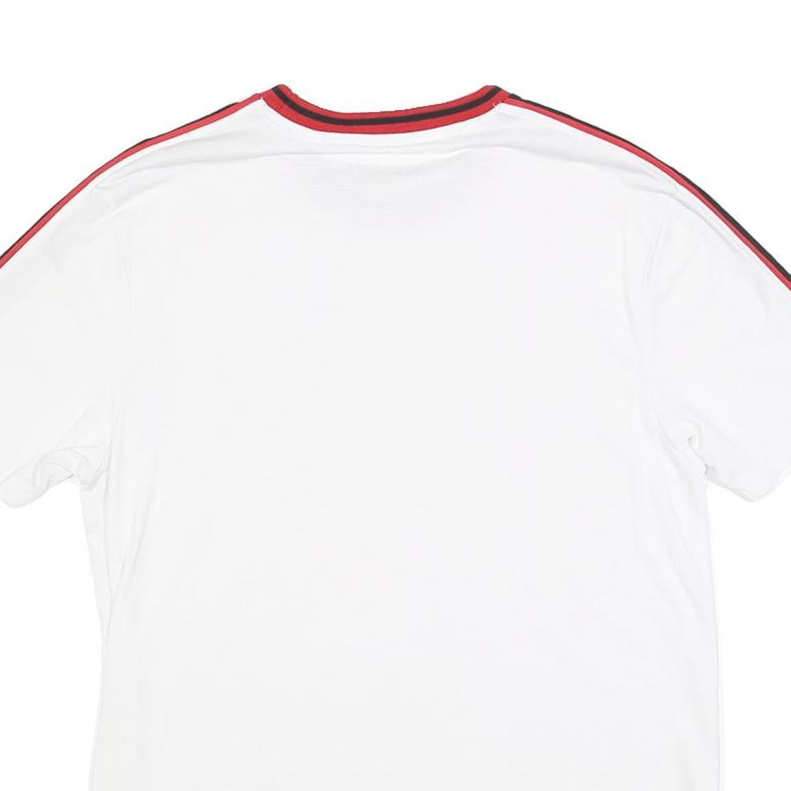 GUESS Mens White Graphic T-Shirt XS Short Sleeve Crew Neck Logo Branding