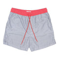 THREADBARE Mens Swim Shorts Blue & Red Casual S W29 Polyamide Blend Drawstring