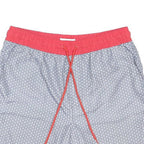 THREADBARE Mens Swim Shorts Blue & Red Casual S W29 Polyamide Blend Drawstring