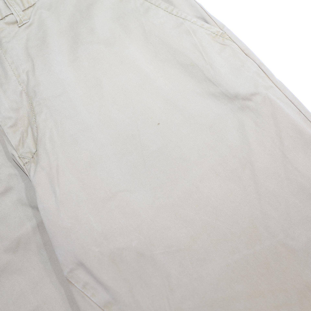 TOMMY HILFIGER Mens Cotton Beige Slim Straight Trousers W32 L32 Casual Wear