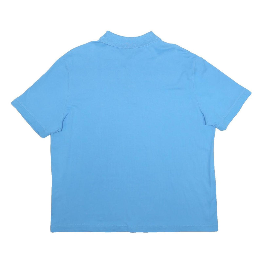 KAPPA Womens Blue Short Sleeve Plain XL Cotton Blend Classic Polo Shirt