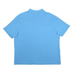 KAPPA Womens Blue Short Sleeve Plain XL Cotton Blend Classic Polo Shirt