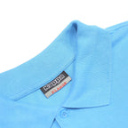 KAPPA Womens Blue Short Sleeve Plain XL Cotton Blend Classic Polo Shirt