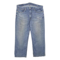LEVI'S 514 Classic Mens Jeans Blue Cotton Blend Regular Straight Stone Wash W36