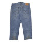 LEVI'S 514 Classic Mens Jeans Blue Cotton Blend Regular Straight Stone Wash W36