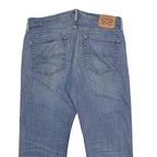 LEVI'S 514 Classic Mens Jeans Blue Cotton Blend Regular Straight Stone Wash W36