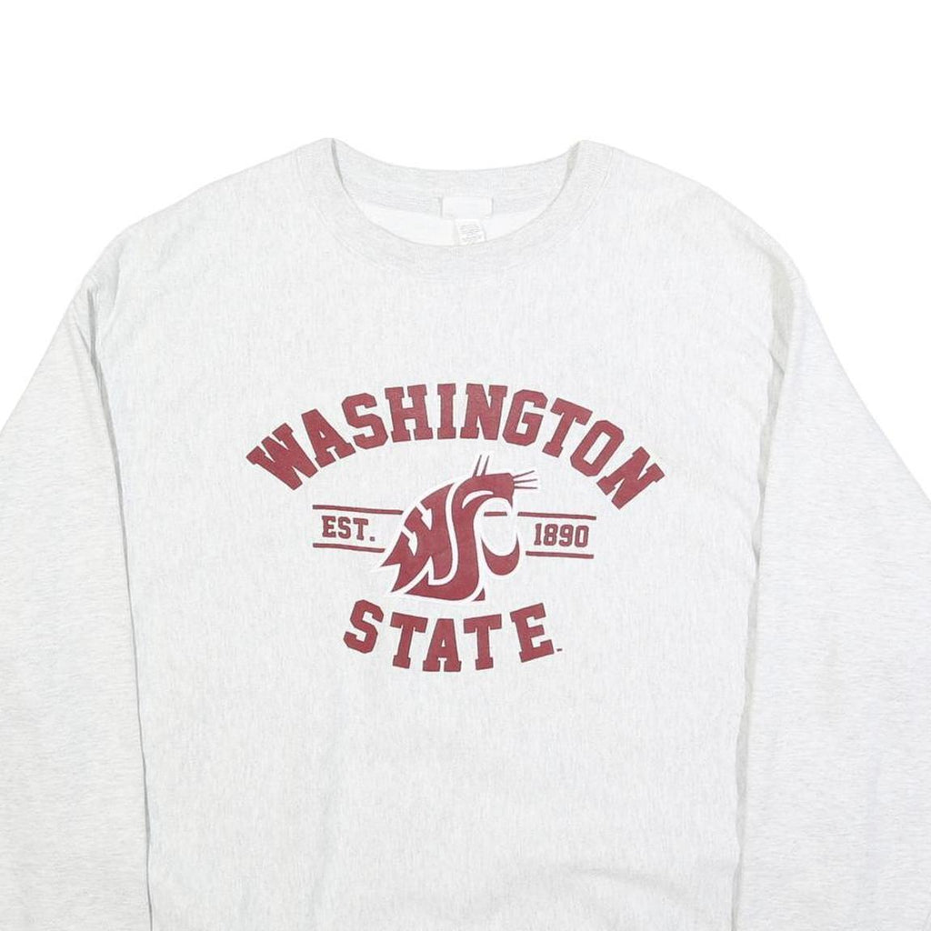 CHAMPION REVERSE WEAVE Mens White Washington State Crew Neck XL Sweatshirt