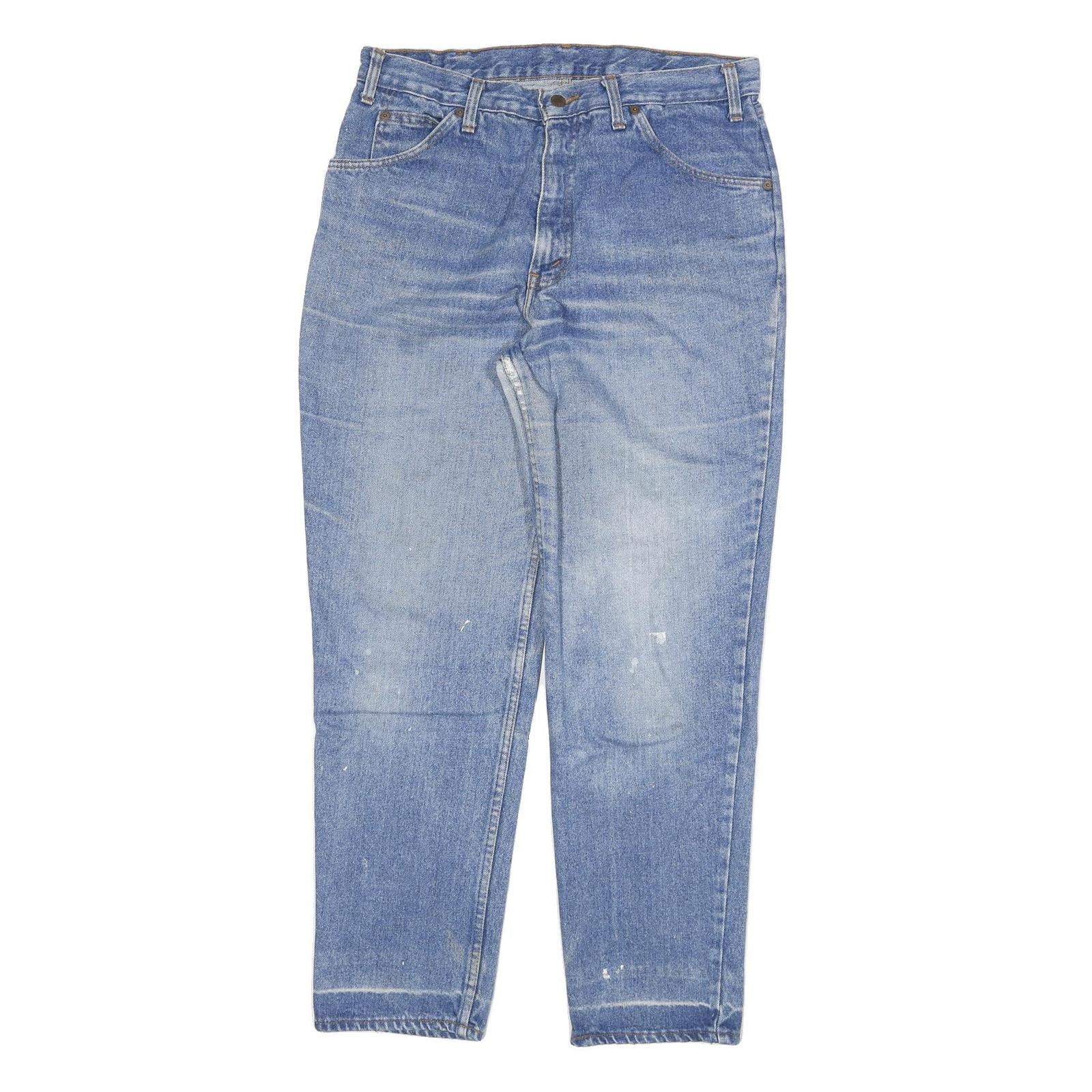 LEVI'S Mens Jeans Blue Relaxed Straight Denim Medium W32 L30 Classic Casual Zip