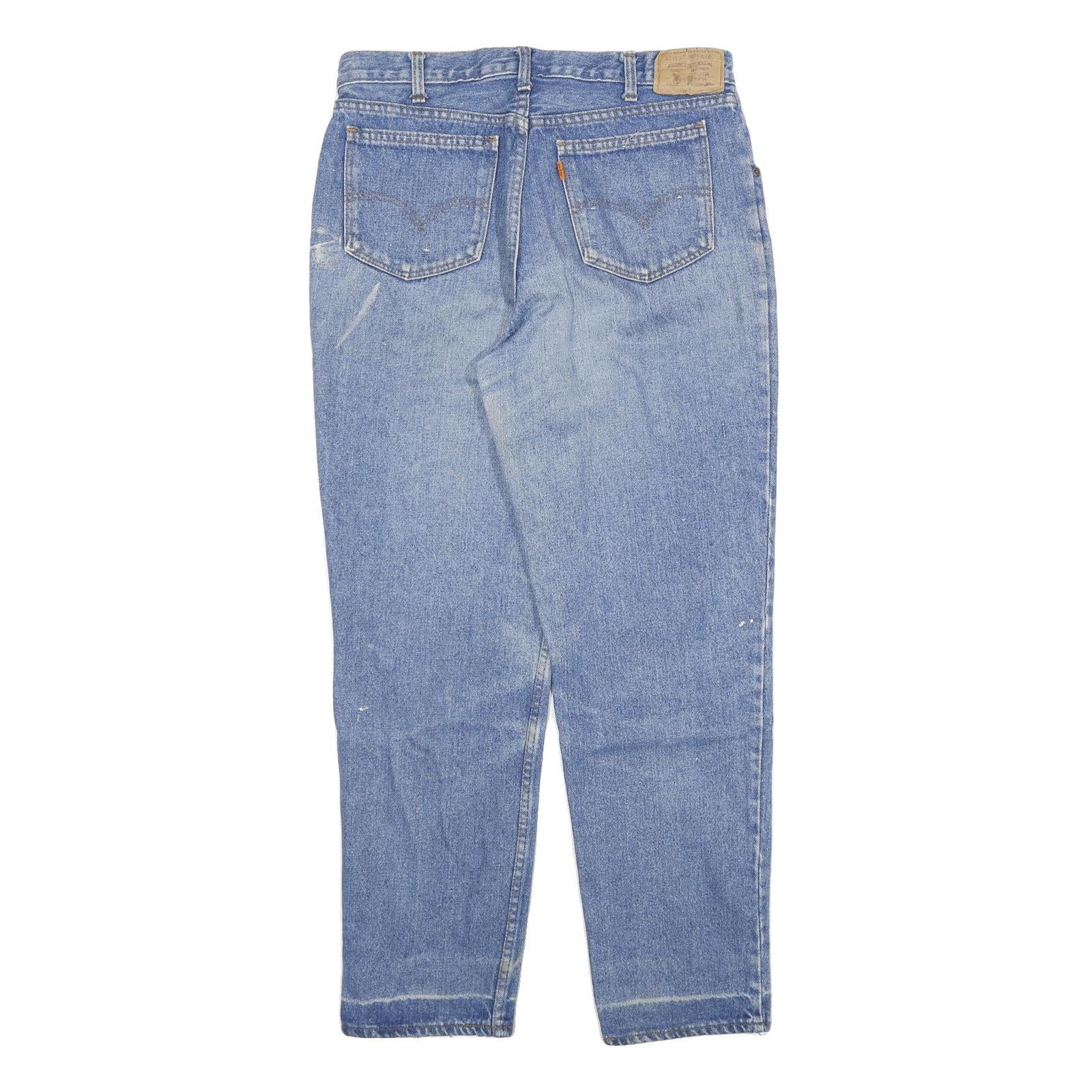 LEVI'S Mens Jeans Blue Relaxed Straight Denim Medium W32 L30 Classic Casual Zip