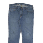 CARHARTT Mens Relaxed Fit Blue Denim Cotton Blend Jeans W38 L30 Zip Pockets