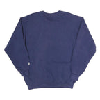 STARTER Mens Blue Crew Neck L Cotton Blend Sweatshirt Pullover Casual Retro