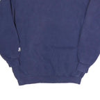 STARTER Mens Blue Crew Neck L Cotton Blend Sweatshirt Pullover Casual Retro