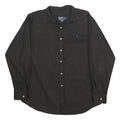 POLO RALPH LAUREN Mens Black Shirt XL Cotton Long Sleeve Classic Fit Casual