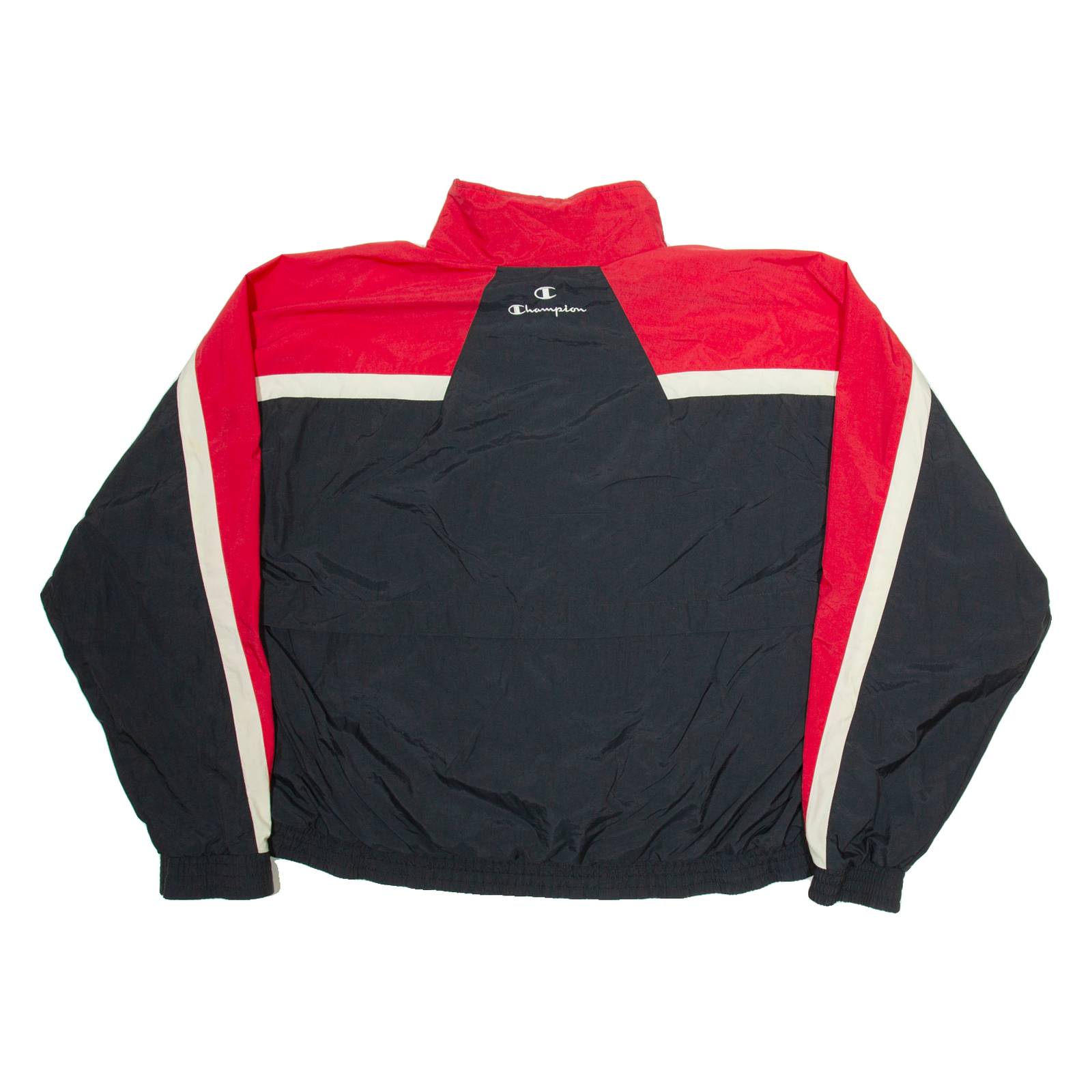 CHAMPION Football Mens Windbreaker Jacket Black 2XL