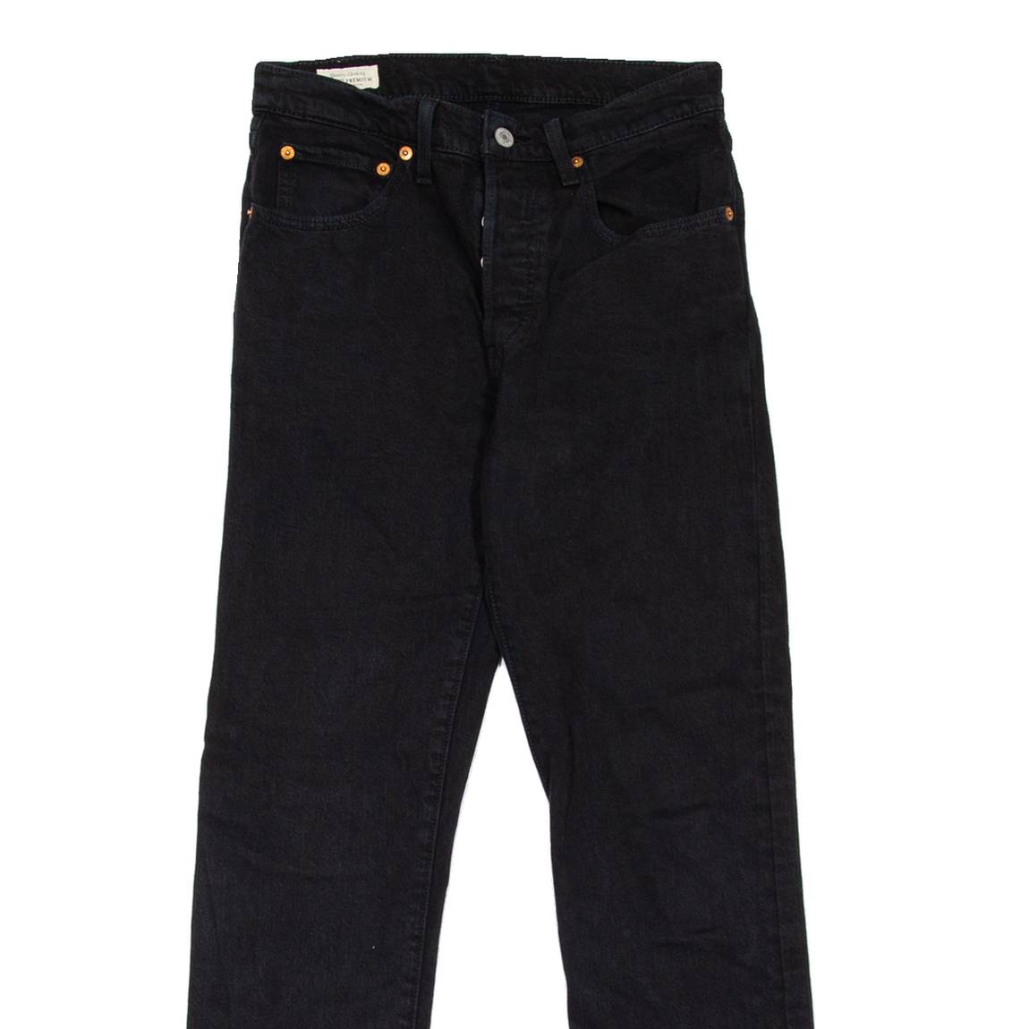 LEVI'S 501 BIG E Jeans Womens Black Regular Straight W26 L25