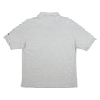 CHAMPION REVERSE WEAVE Mens Grey Short Sleeve Polo Shirt L Cotton Basic