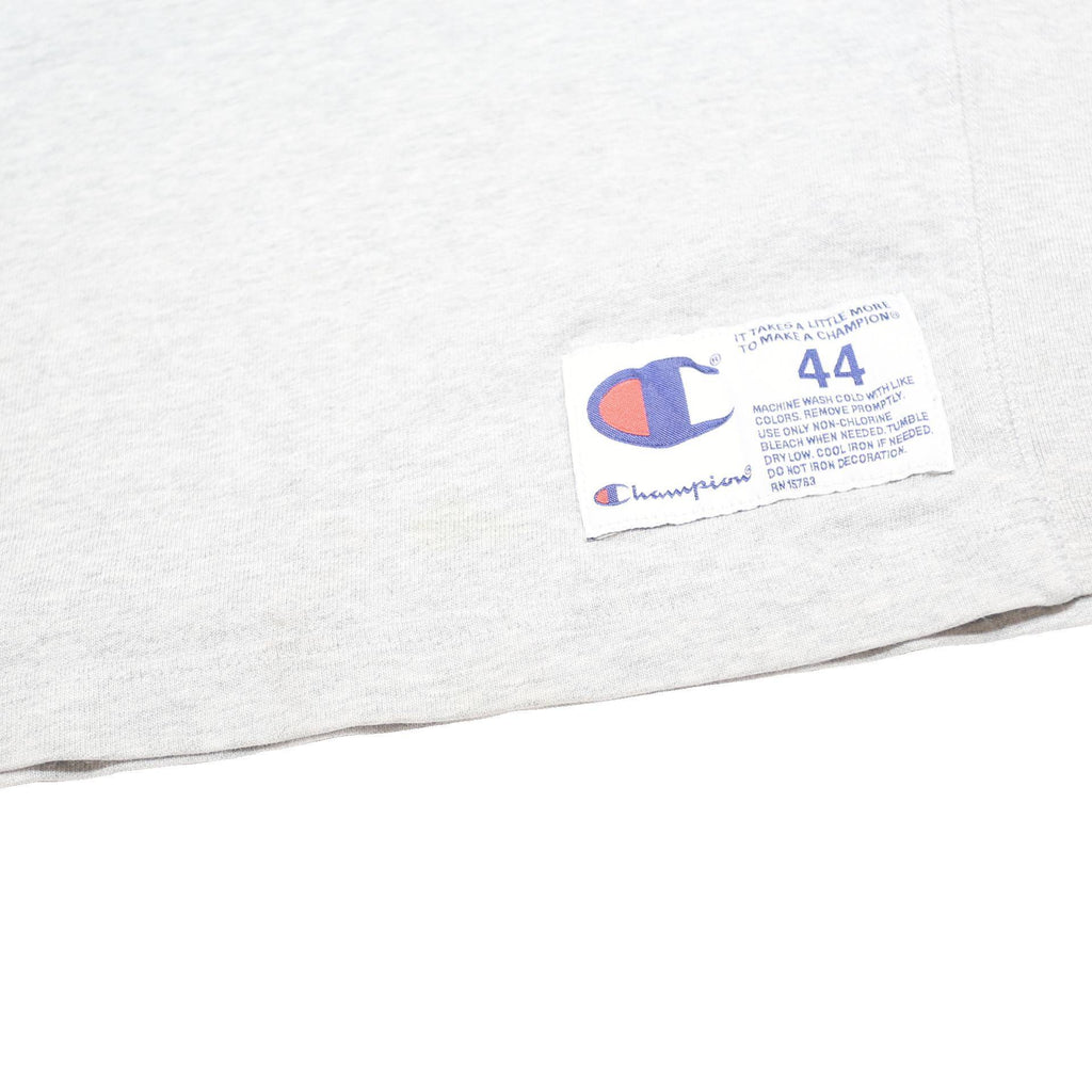 CHAMPION REVERSE WEAVE Mens Grey Short Sleeve Polo Shirt L Cotton Basic