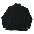 WILSON Womens Black Plain Polyester Blend Pullover Jumper L Fitted Casual