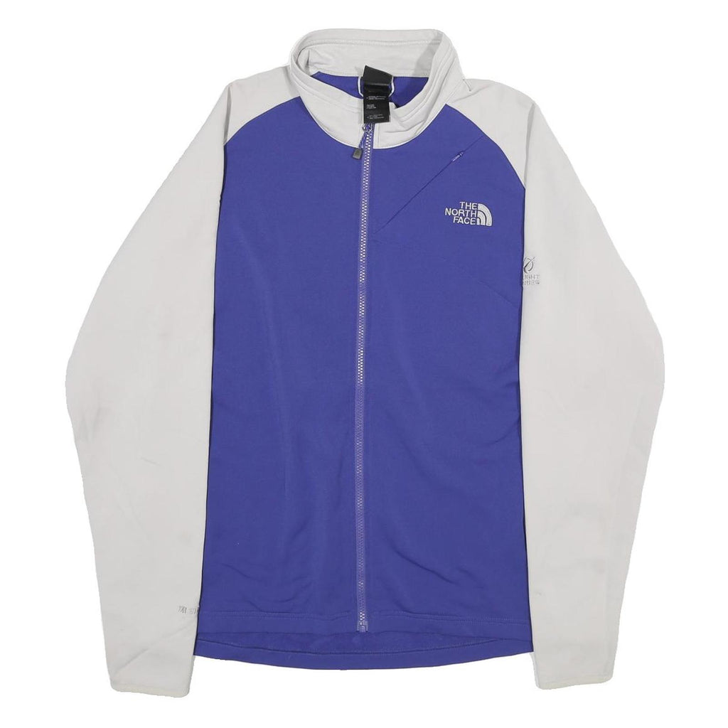 THE NORTH FACE Womens Purple & White Jacket XL Polyester Blend Zip Outdoor Sport