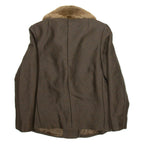 Womens Blazer Jacket Brown M