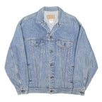 LEVI'S Mens Blue Denim Jacket XL Cotton Blend Button Casual Vintage Classic