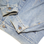 LEVI'S Mens Blue Denim Jacket XL Cotton Blend Button Casual Vintage Classic