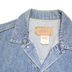 LEVI'S Mens Blue Denim Jacket XL Cotton Blend Button Casual Vintage Classic