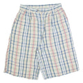 Womens Casual Shorts Beige Check M W28