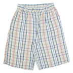 Womens Casual Shorts Beige Check M W28
