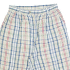 Womens Casual Shorts Beige Check M W28