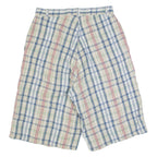 Womens Casual Shorts Beige Check M W28