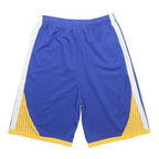 ADIDAS Boys Blue & Yellow Sports Shorts XL W24 Basketball NBA Logo