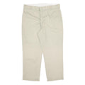 DICKIES Mens Regular Fit Beige Cotton Blend Trousers W40 L29 Workwear Casual