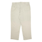DICKIES Mens Regular Fit Beige Cotton Blend Trousers W40 L29 Workwear Casual