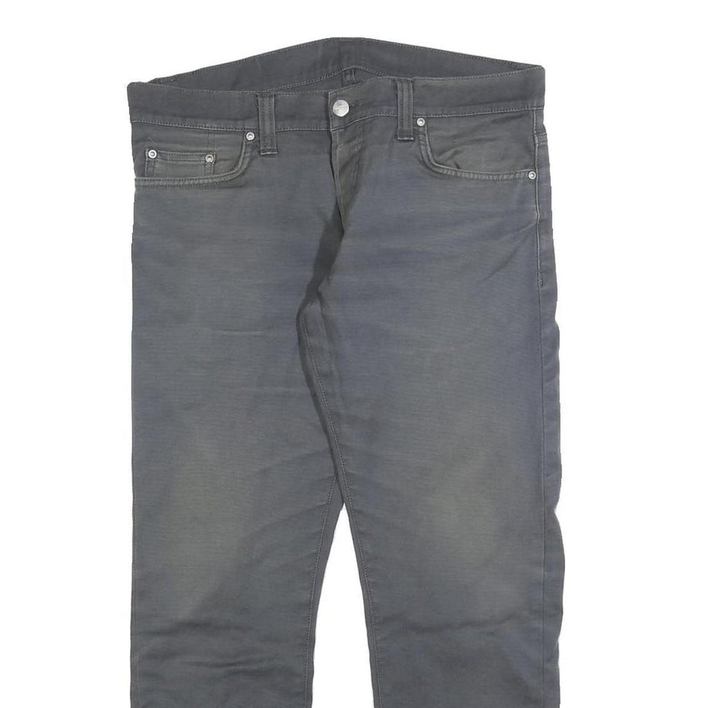 CARHARTT Mens Jeans Grey Slim Slim Straight Denim Medium W34 L27 Cotton Blend