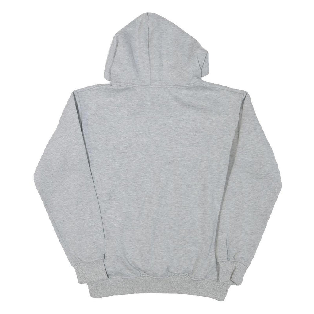 CHAMPION Mens Grey Hoodie S Embroidered Logo Cotton Blend Pullover