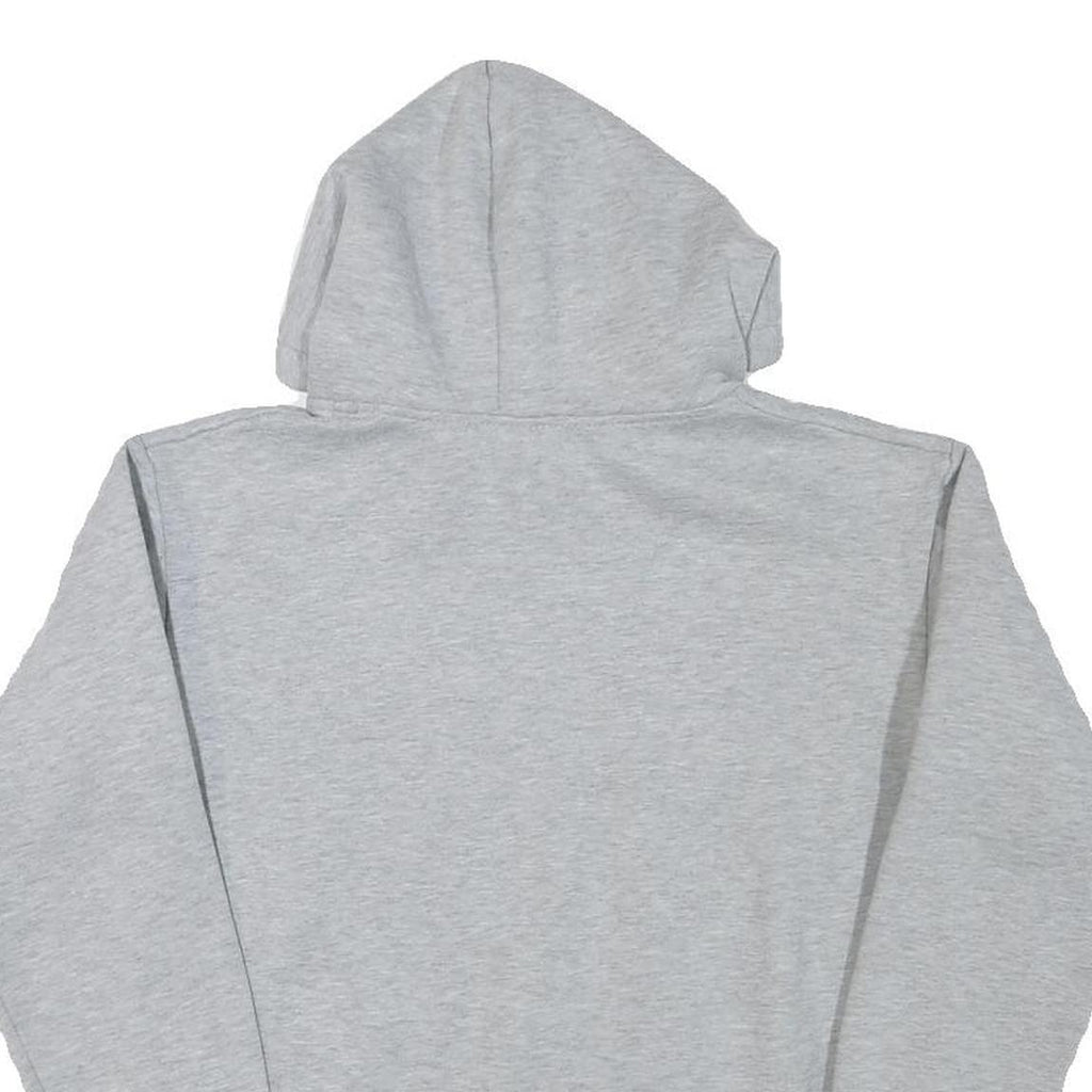 CHAMPION Mens Grey Hoodie S Embroidered Logo Cotton Blend Pullover
