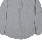 WOOLRICH Mens Grey Plain Cotton Blend Shirt M Casual Classic Long Sleeve